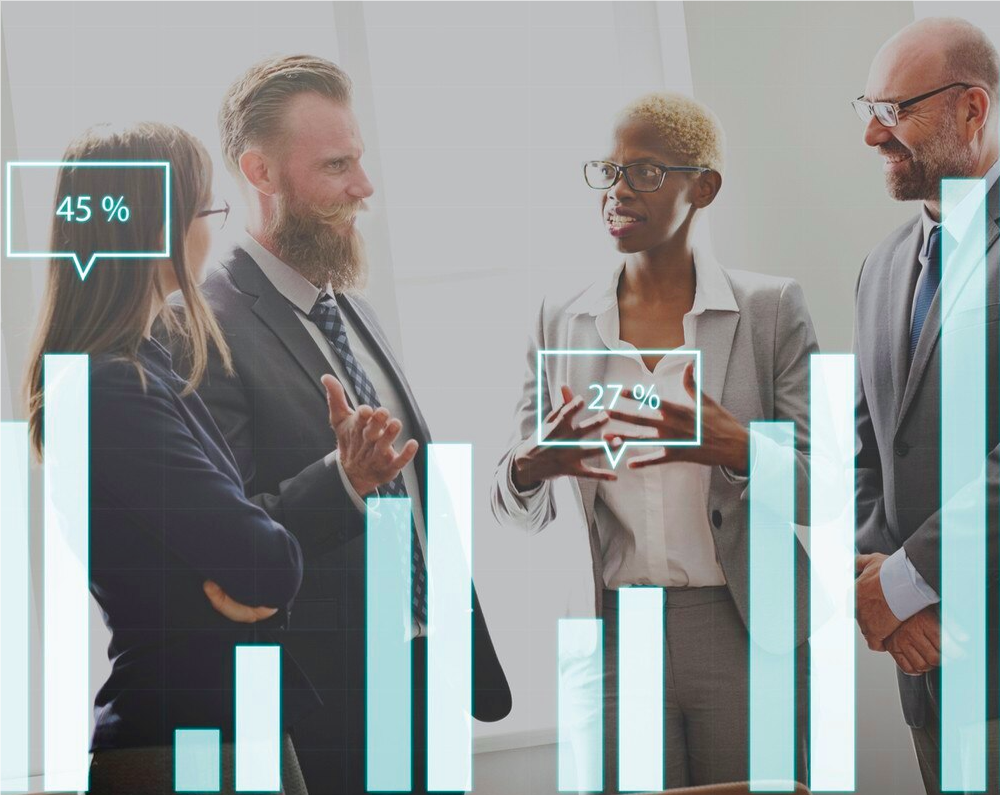 A detailed chart illustrating channel statistics for business growth.