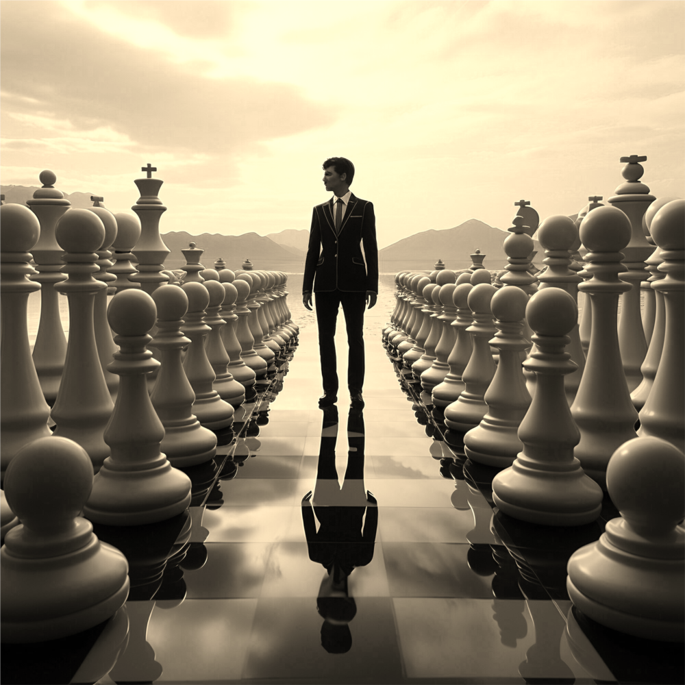 Channel Strategy 2025 concept with chessboard and strategy blocks." Channel Growth Strategies